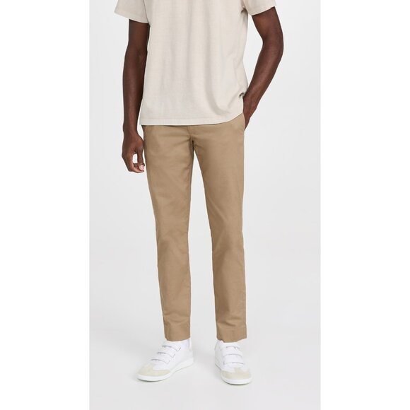New Vince Griffith Slim Chino Pants in Dark Stone Size 38